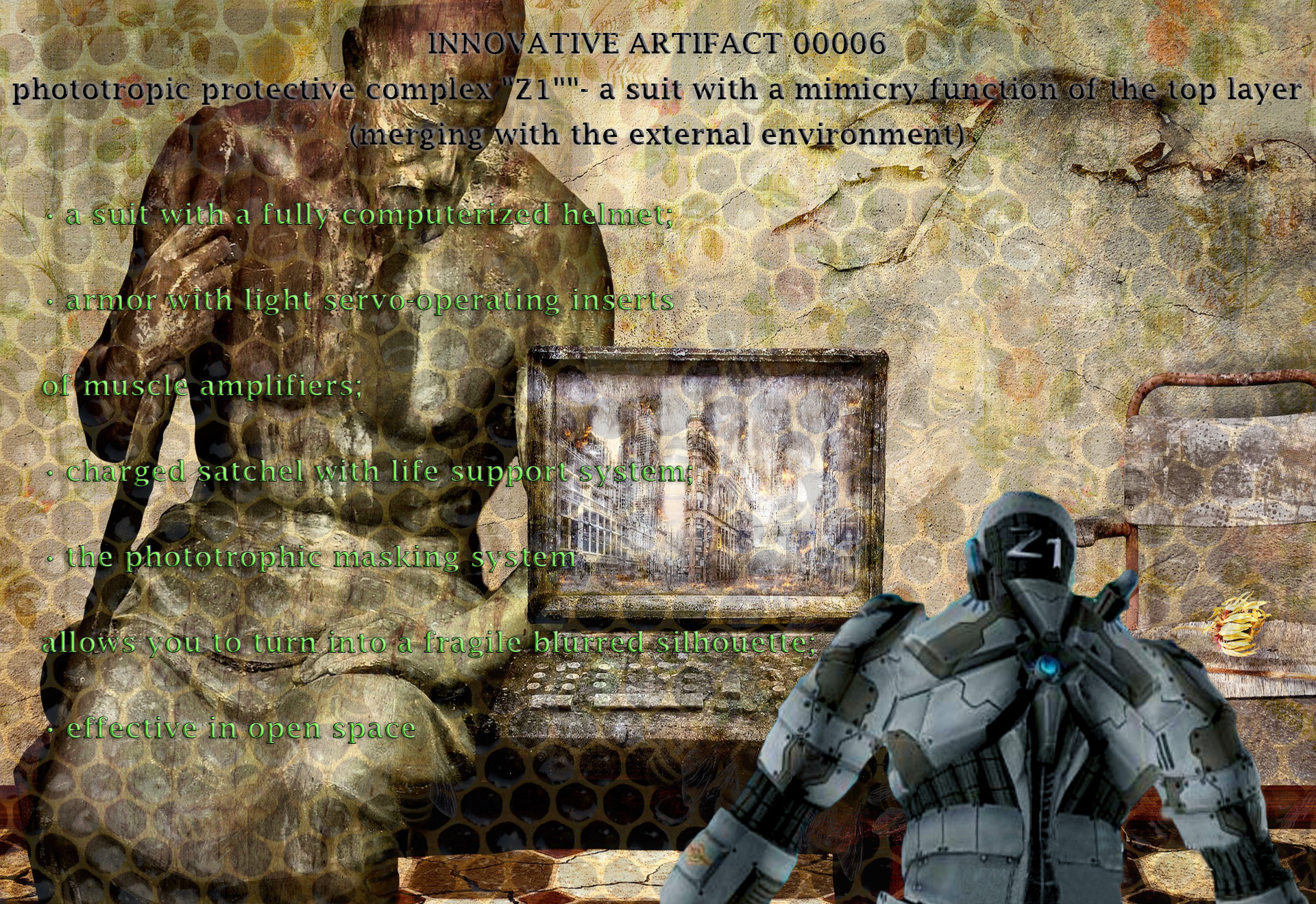 Phototropic camouflage combat system «Z1»